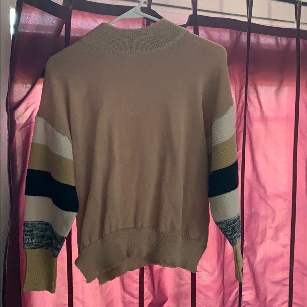 Thin casual tan sweater